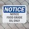 Signmission Food Grade Oil Only, 10 in W x Rectangle, Plastic OS-2PACK-NS-P-710-L-15697 - alternate 2